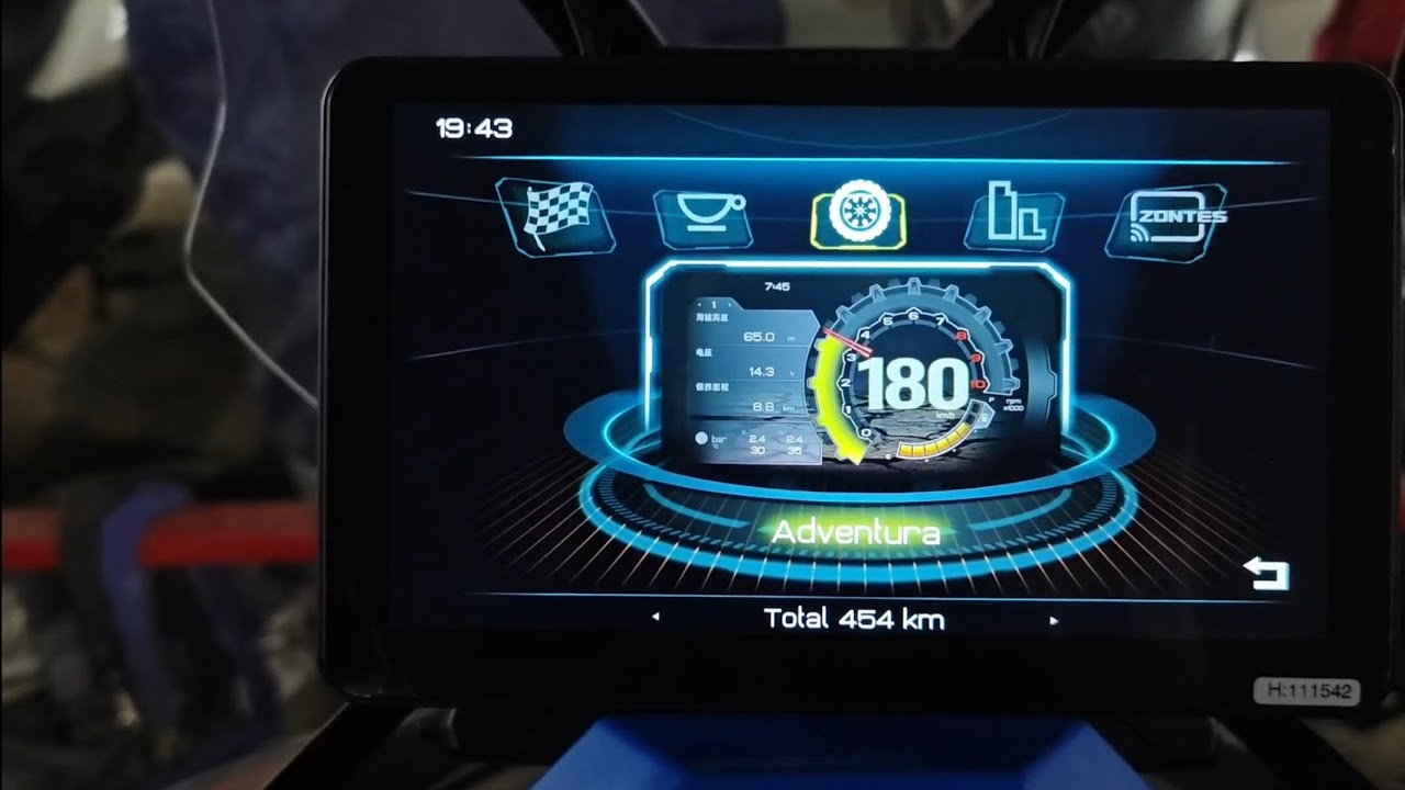 repaso y configuración del menú de ajustes y pantalla zontes368G