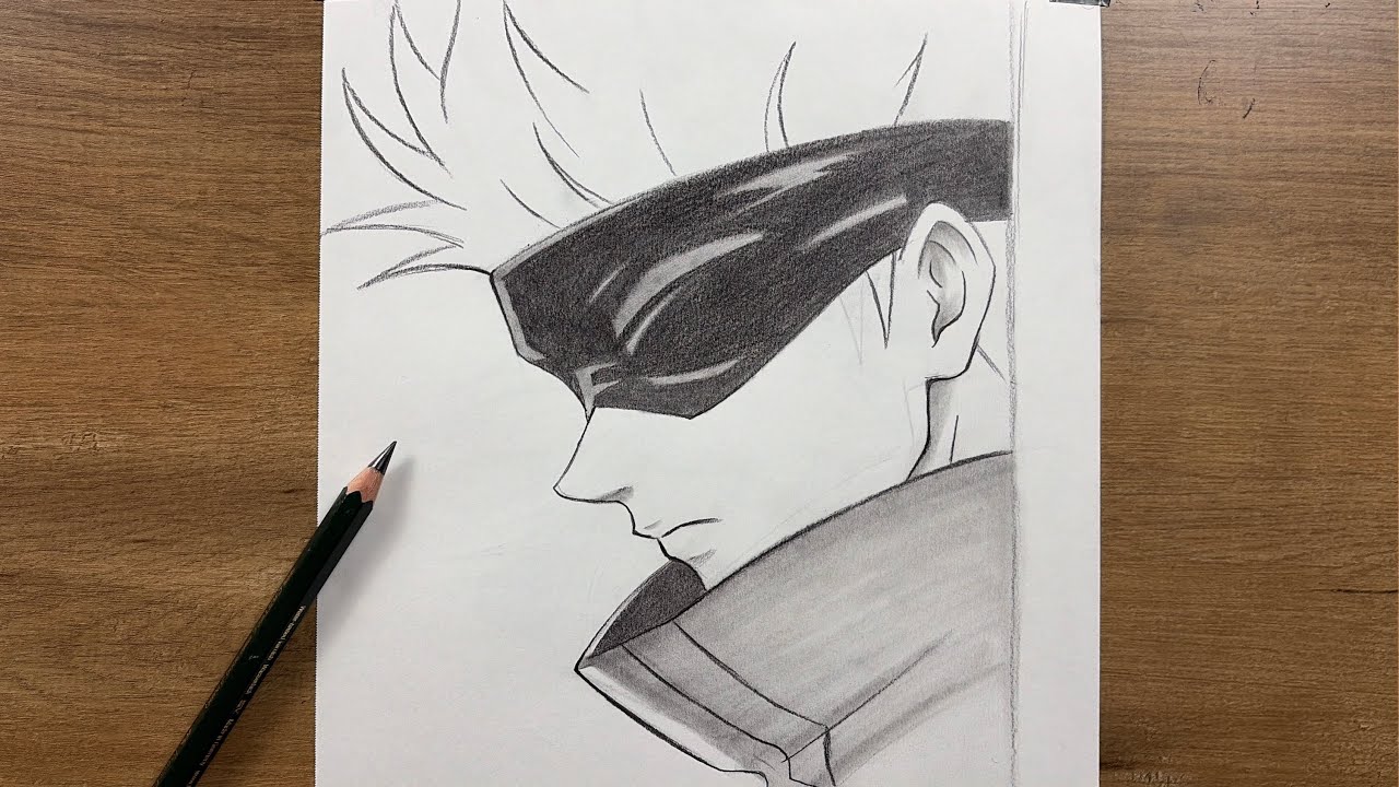 How to Draw Gojo Satoru Step by Step | Jujutsu Kaisen Drawing Tutorial