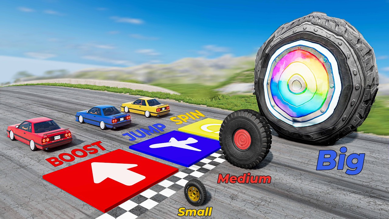 Wheels vs Chaos Pads - Beamng drive