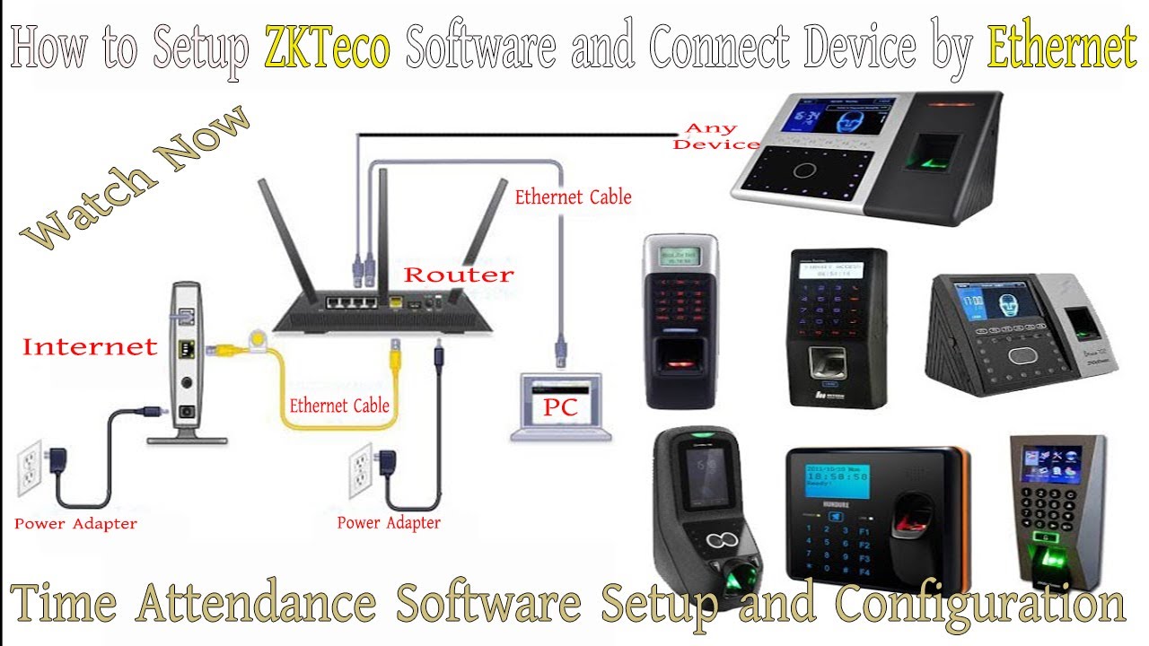 How to Set Up ZkTeco Software and Connect the Device by Ethernet