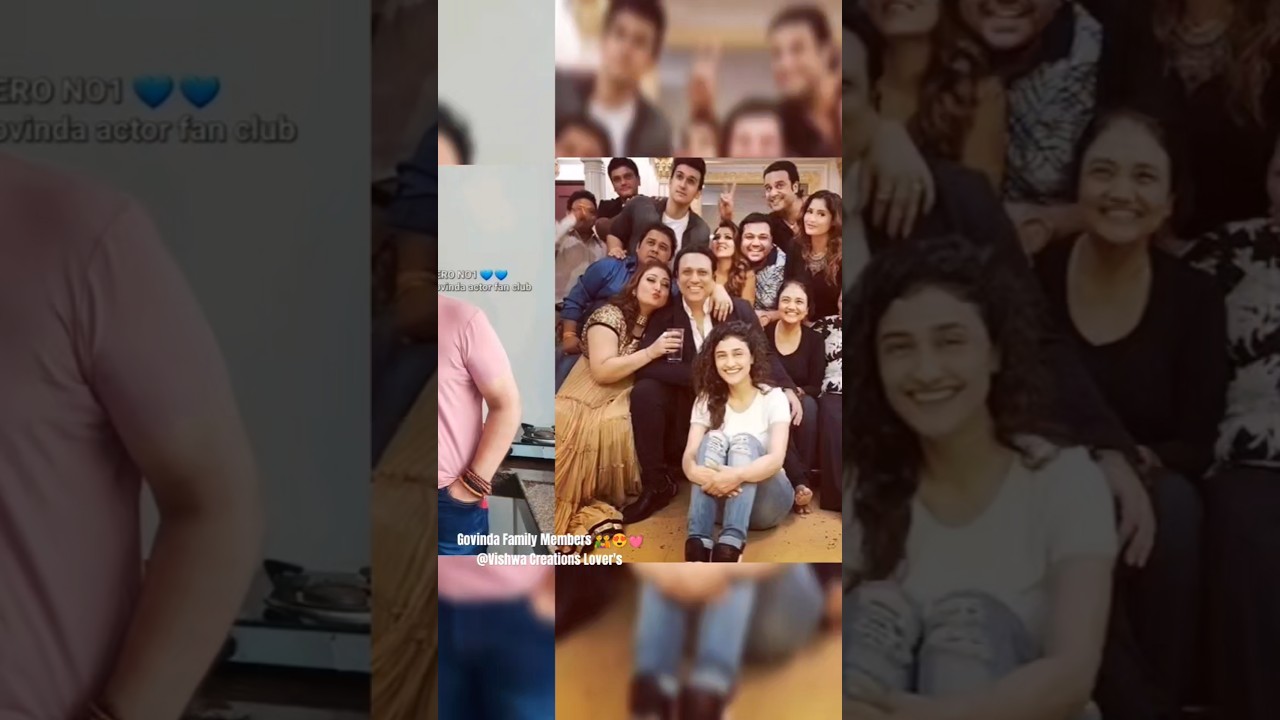 Actor 😎 Govinda Family Members 👪💓 Wife Sunita & YashVardhan 😍 Tina Ahuja #govinda #family ✨Bollywood