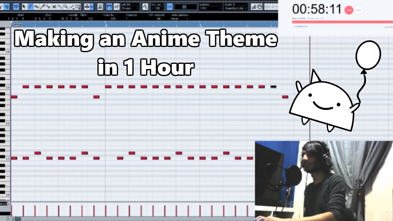 Attempting to Make an Anime Intro Theme in 1 Hour || Shady Cicada
