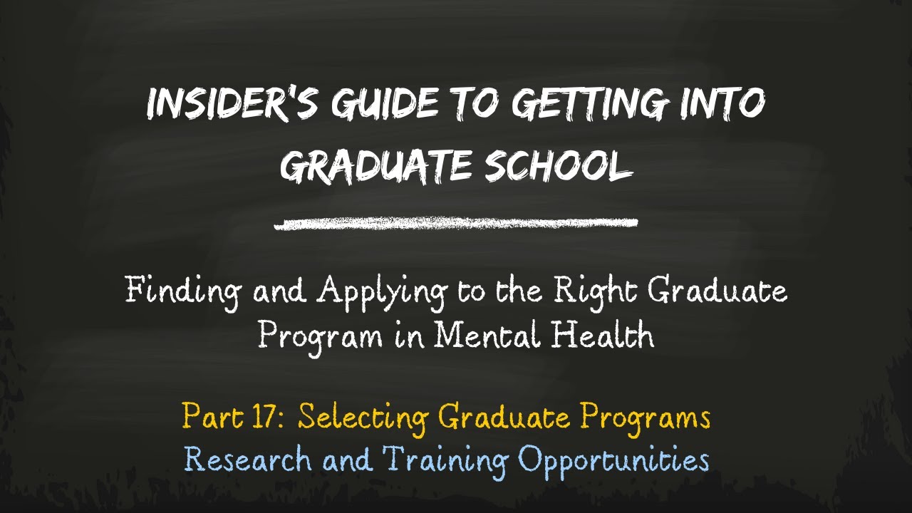 Part 17:  Research and Training Opportunities