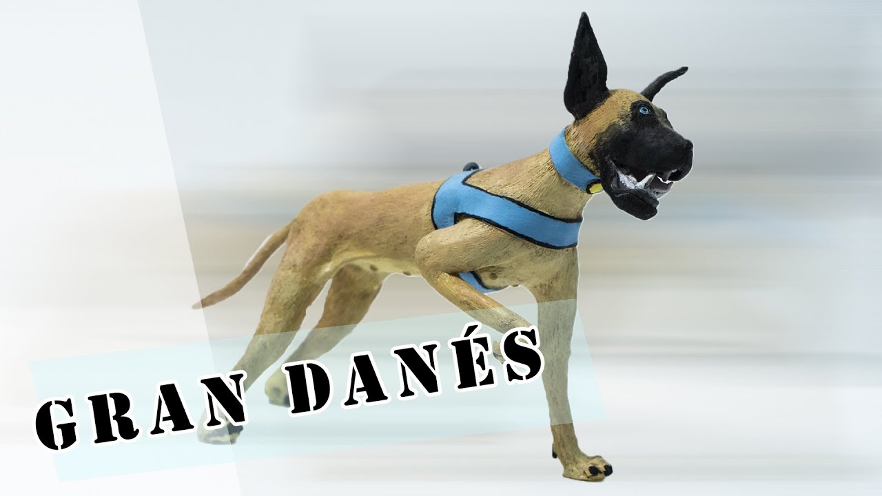 TUTORIAL PERRO GRAN DANÉS en Arcilla Polimérica/Porcelana Fría/Plastilina