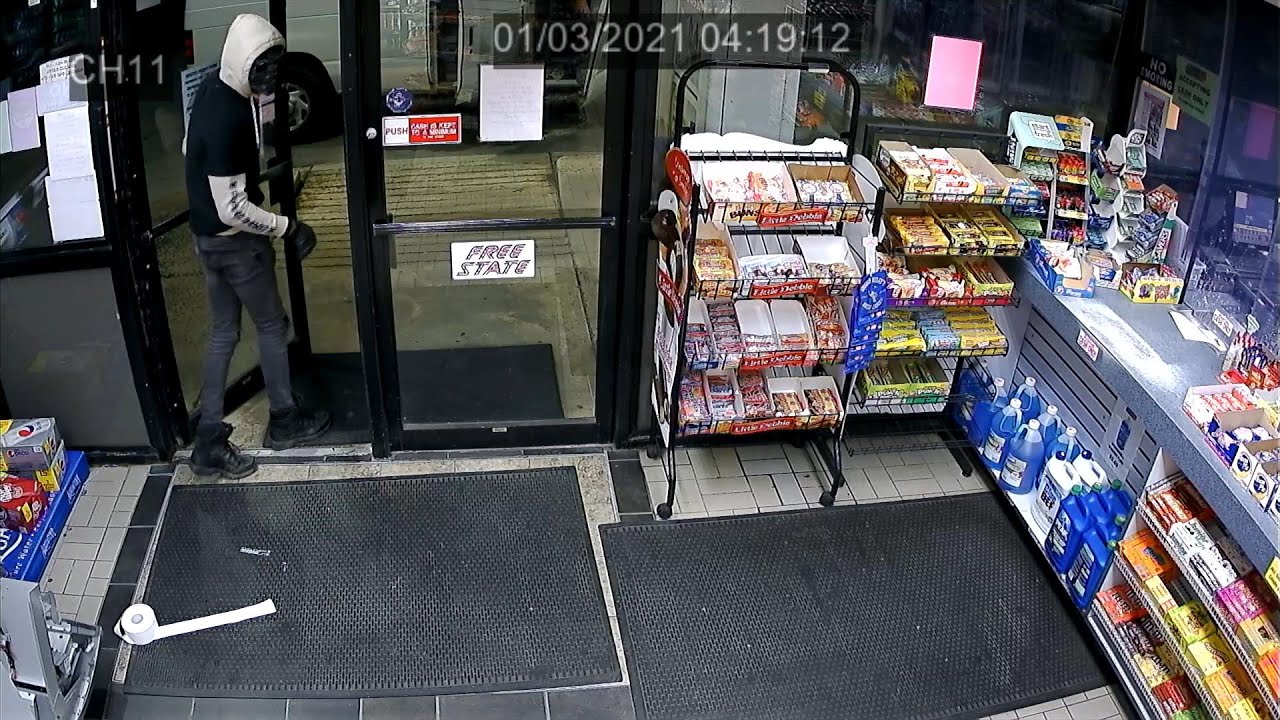 Detectives Investigating Two Gas Station Burglaries with ATM Theft Committed by Same Suspects