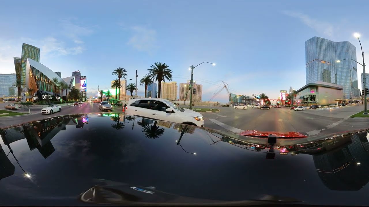Las Vegas Strip at Night  360 video Part 1/4