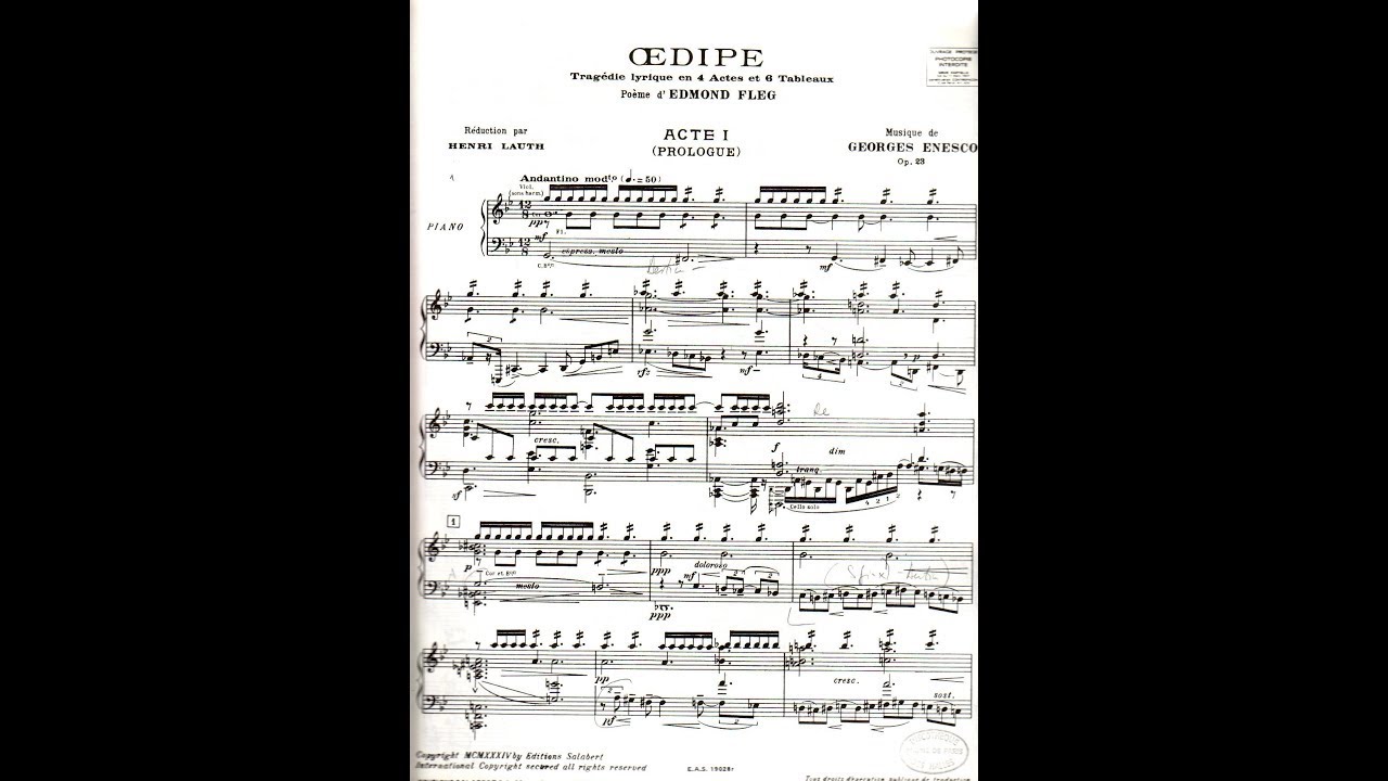 George Enescu - &OElig;dipe, Op. 23