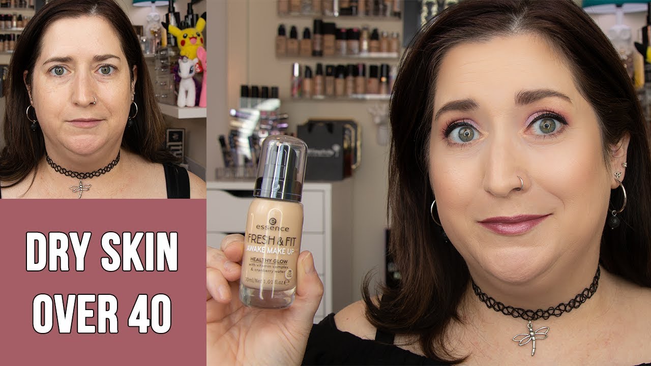 ESSENCE FRESH & FIT AWAKE MAKEUP | Dry Skin Foundation Review & 10 Hour Wear Test