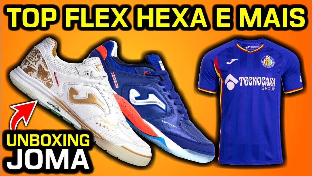 Unboxing Joma Top Flex Rebound Hexa, nova cor Top Flex Plus e MAIS! - Camisas e Chuteiras