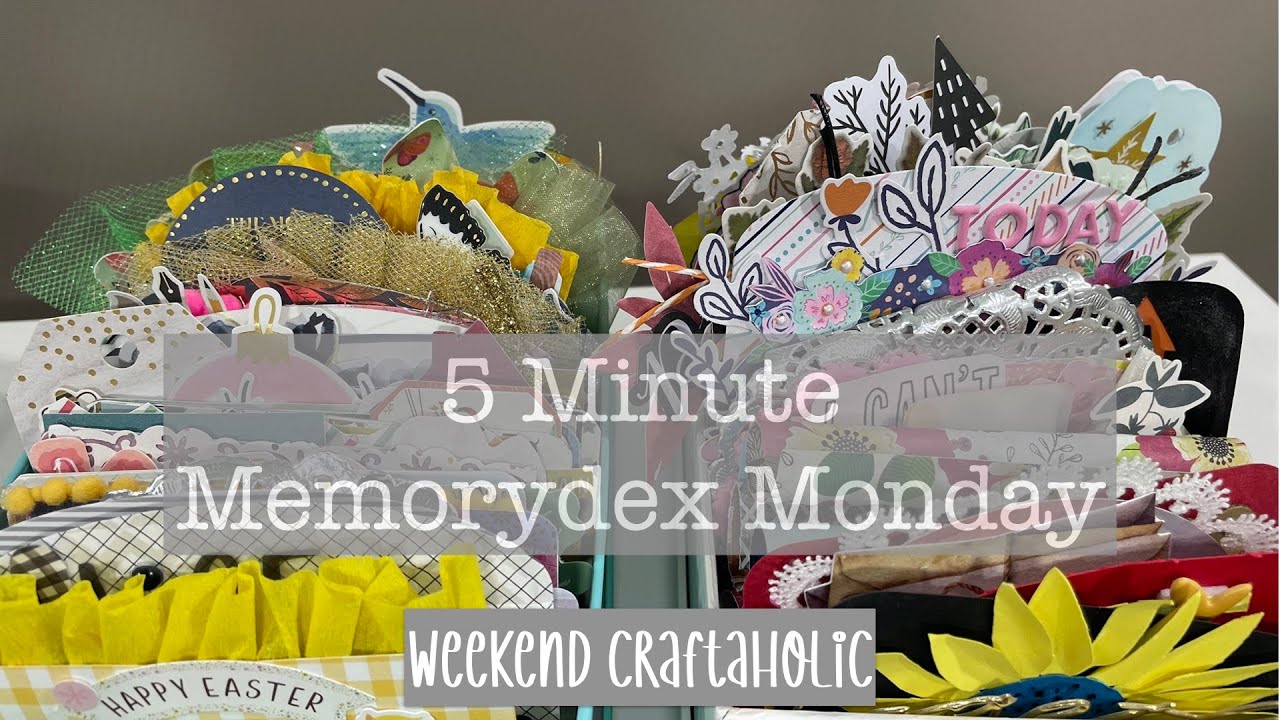 5 Minute Memorydex Monday || Using up Craft Room Scraps
