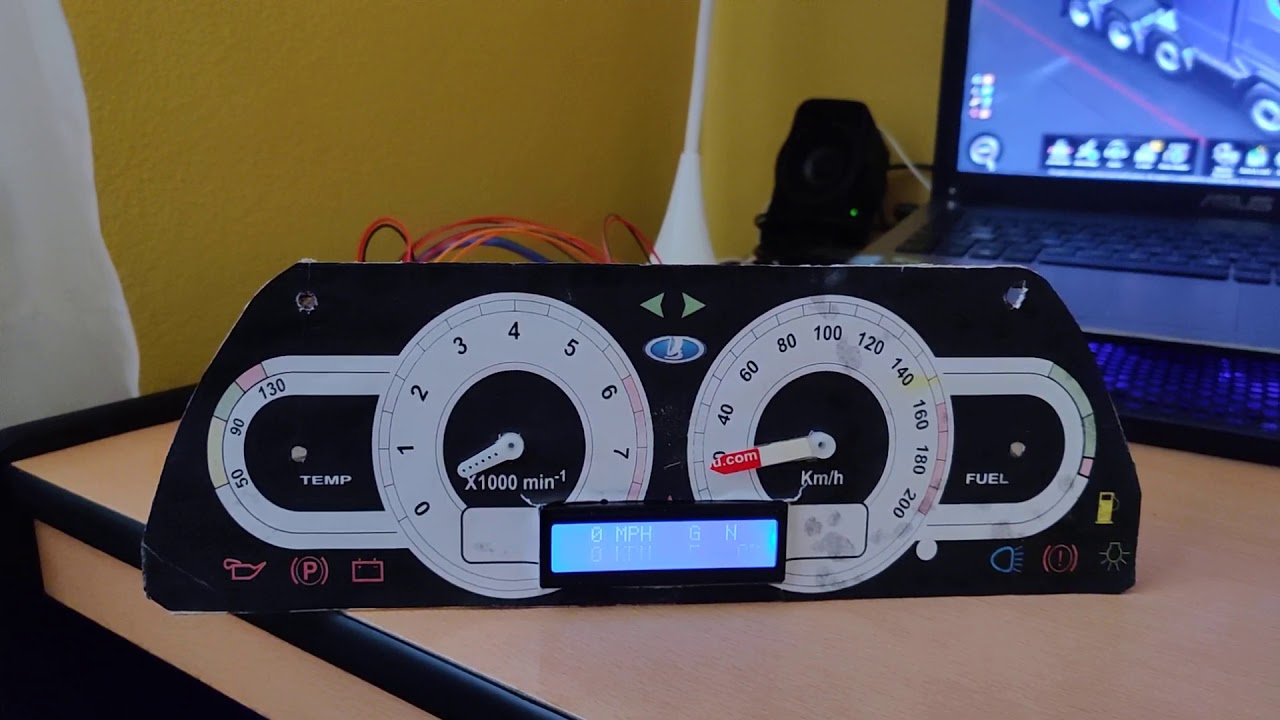 Euro Truck Sımulator / Arduino ile Hız Göstergesi ve Yol Bilgisayarı