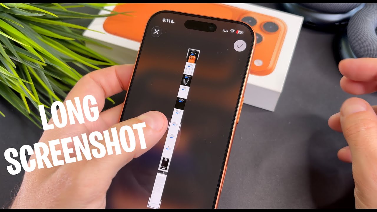 Как сделать снимок экрана всей страницы на iPhone 17 Pro / iPhone 17