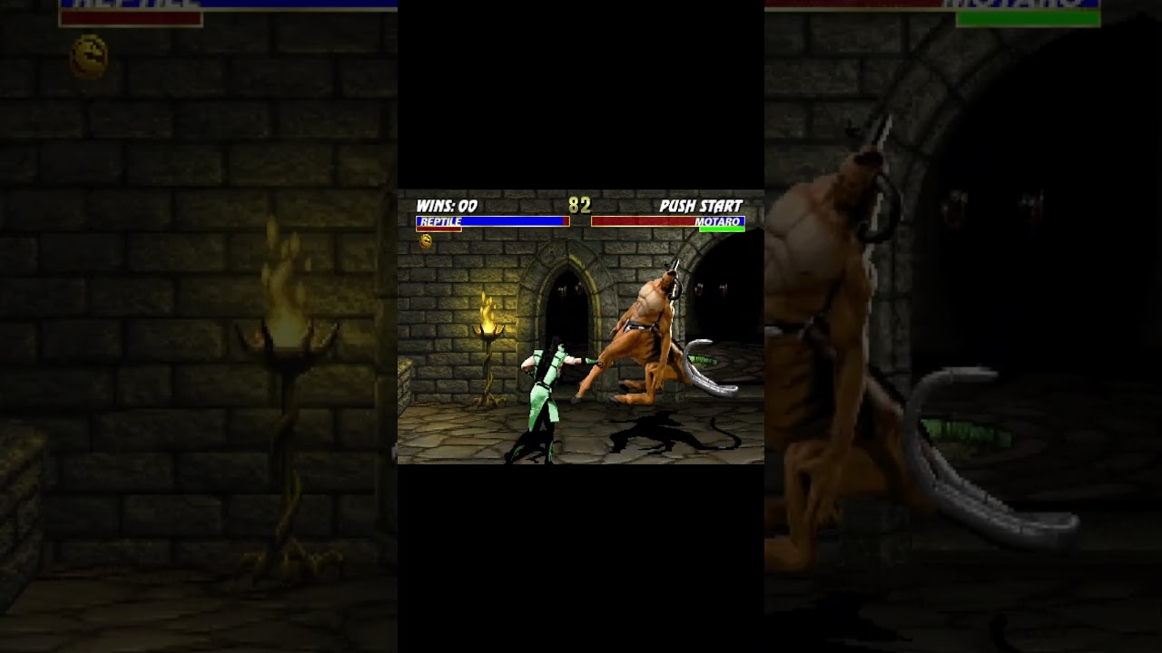 Reptile Midscreen Infinite vs Motaro #umk3 #retrogaming #gaming #arcade #classic #mk3 #fun