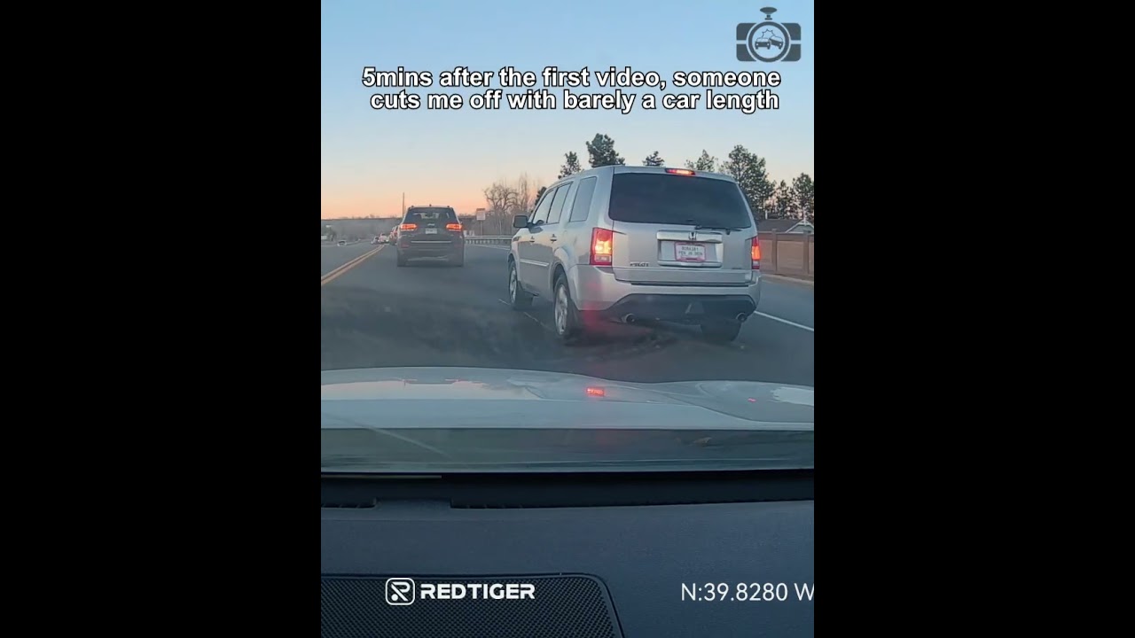 5mins after the first video, someone cuts me off with barely a car length