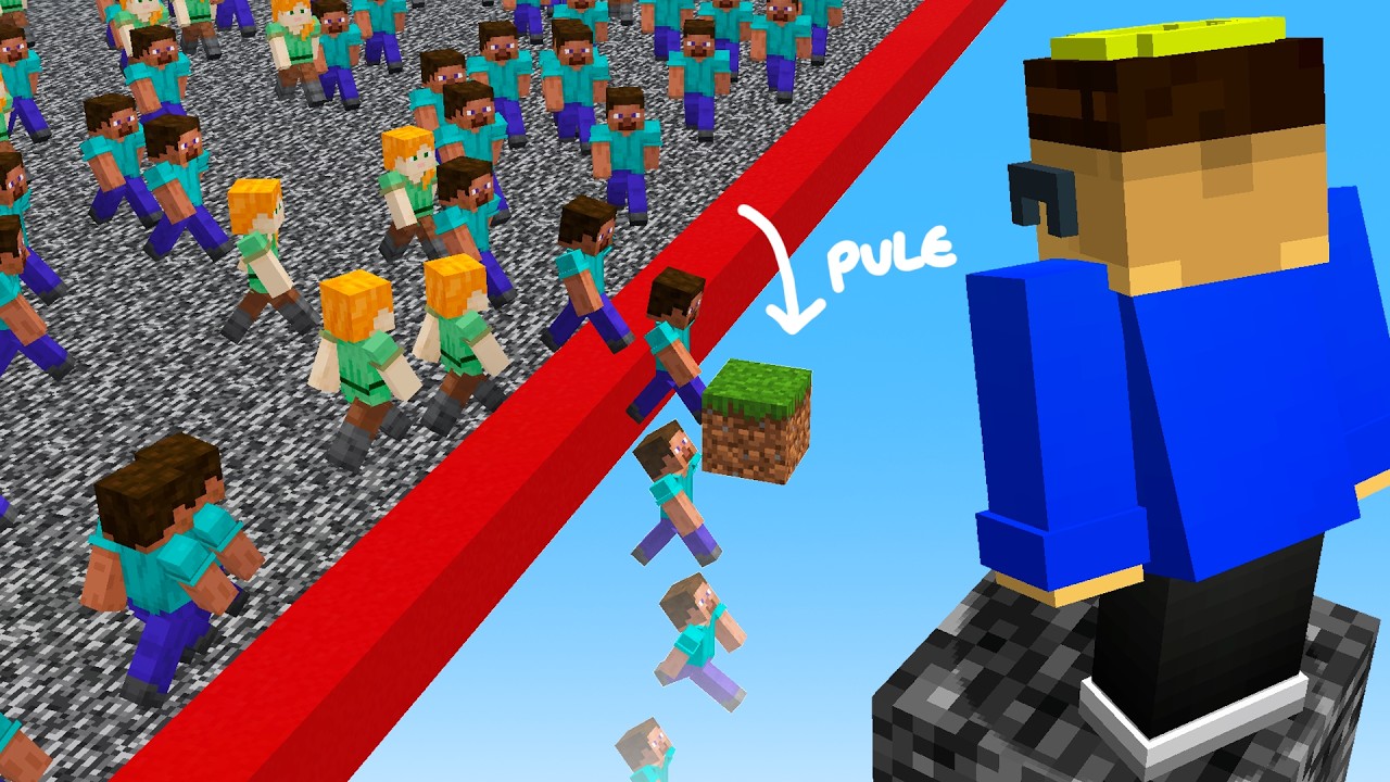 500 JOGADORES vs 1 PARKOUR