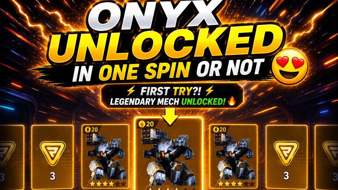 🤯 CAN I UNLOCK ONYX IN ONE SPIN? 😍 I Mech Arena 
