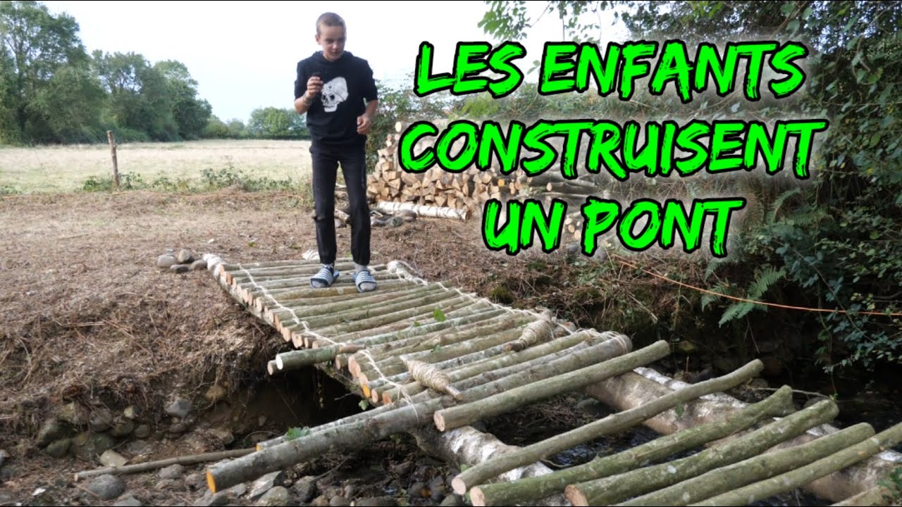 Fabriquer un pont soi-même sans clou ni vis !!! Terrain lumineux !!!