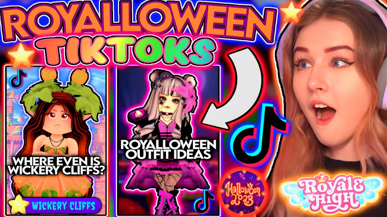 REACTING TO ROYALLOWEEN & WICKERY CLIFFS UPDATE TIKTOKS THAT ARE RELATABLE! ROBLOX Royale High