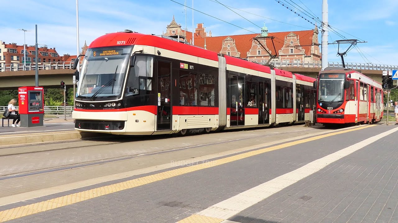 INCRIDIBLE VIEW TRAM TRAFFIC in GDANSK POLAND!