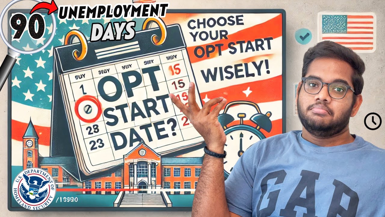 OPT START DATE & UNEMPLOYMENT DAYS Explained!