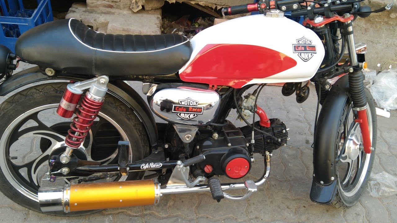 SIALKOT cafe racer 70cc bike full modifled in caferacer sialkot Pakistan