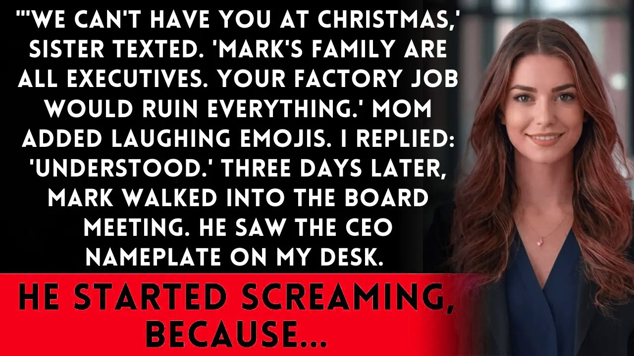 My Sister Said “Skip Christmas—Your Job’s Embarrassing.” Then Her Fiancé Walked Into My Office