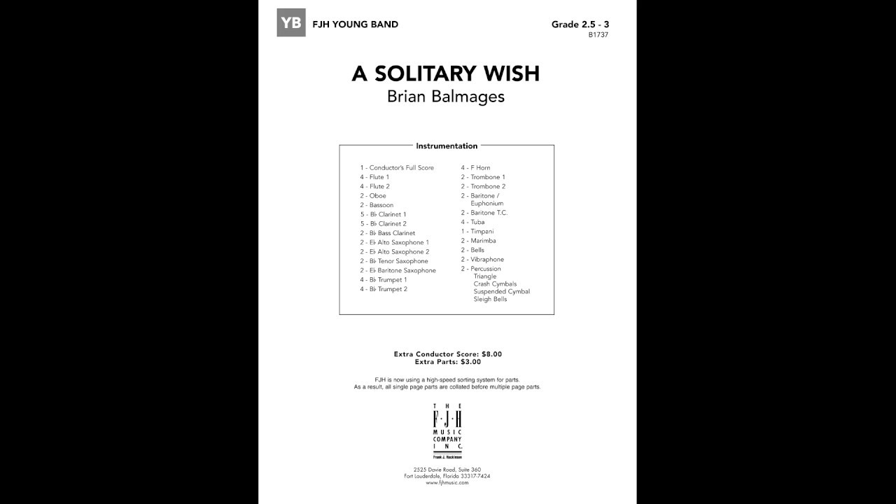 A Solitary Wish - Brian Balmages