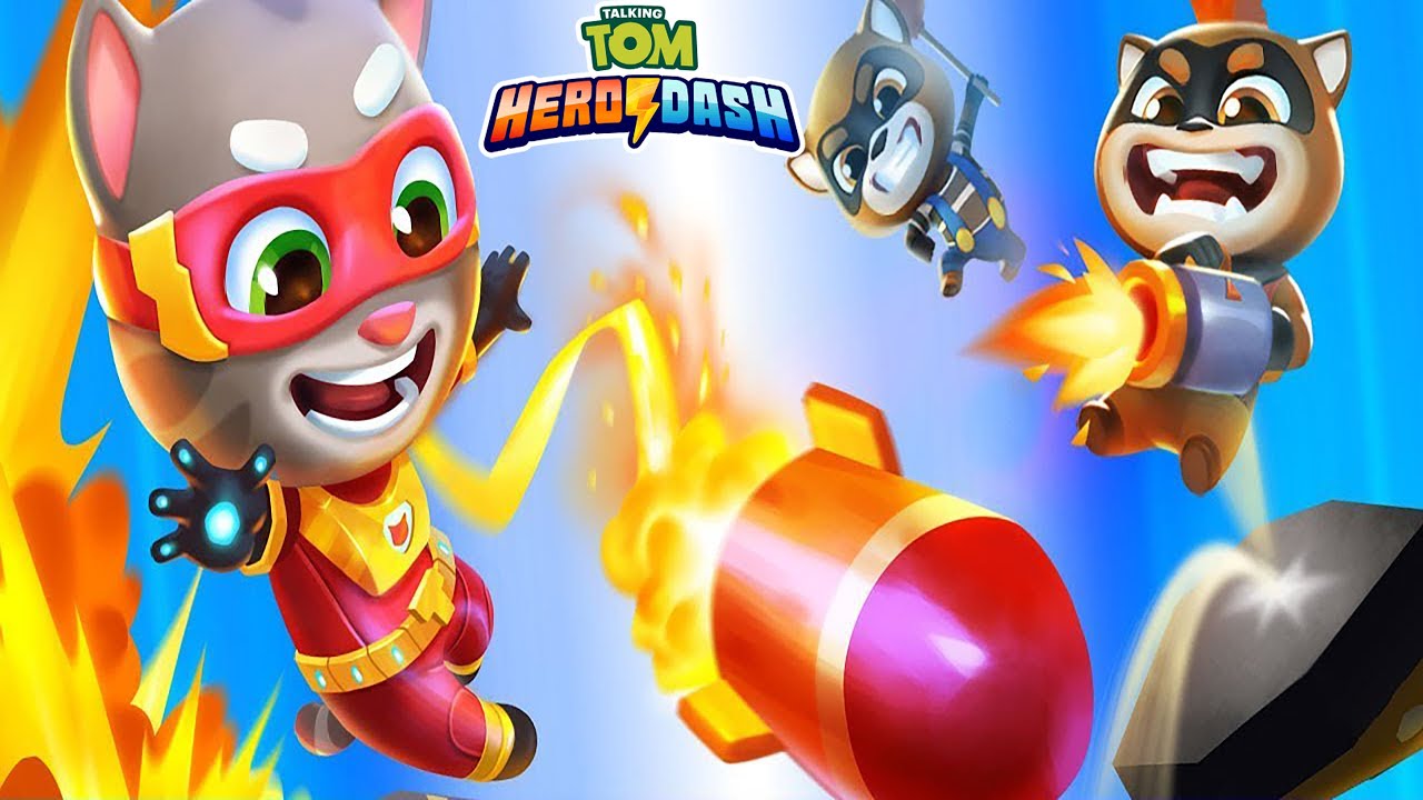 PLAY GAME! THREE 🎮🏃💨 Tom Hero Dash: Smash Bad Guys, Conquer Every Road