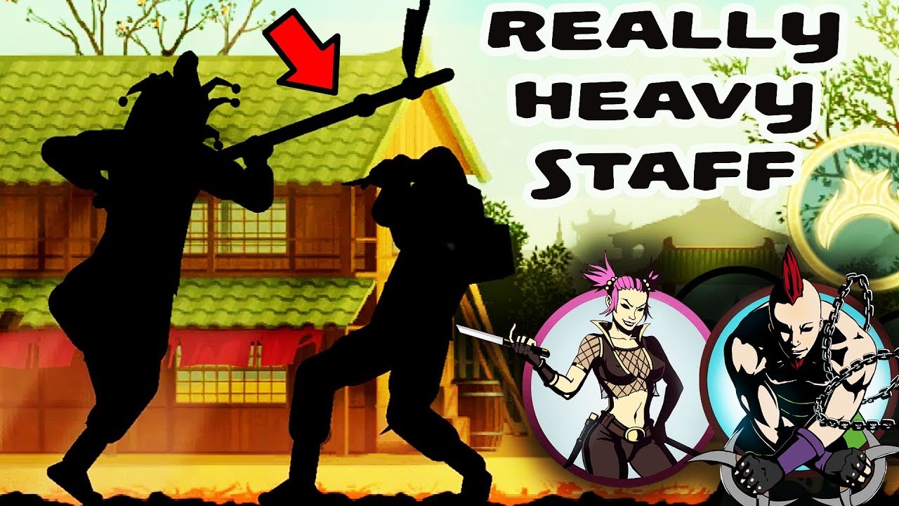 Shadow Fight 2 Special Edition. Destroying Bird and Rhino with Heavy Staff. I Hate Sticks!