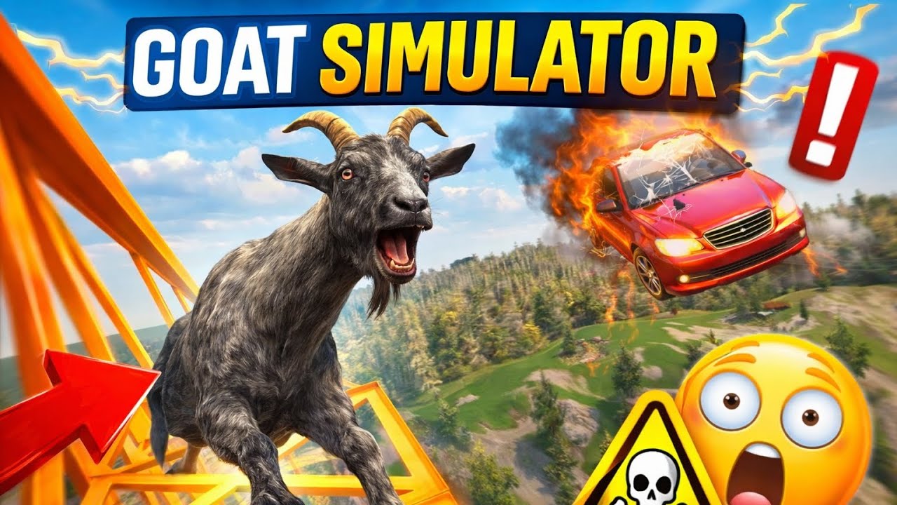 La CABRA más PELIGROSA del mundo 🐐💀 | Goat Simulator #juegomóvil #diversion #goatsimulator 