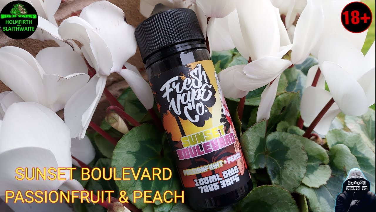 FRESH VAPE CO  SUNSET BOULEVARD E-LIQUID REVIEW 🔞 #vapedistillery #freshvapeco #bigdvapes