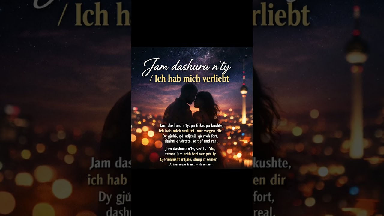 Jam -Dashuru n'ty-Ich-hab mich verliebt -Teksti :Agustin-Muzika:AI