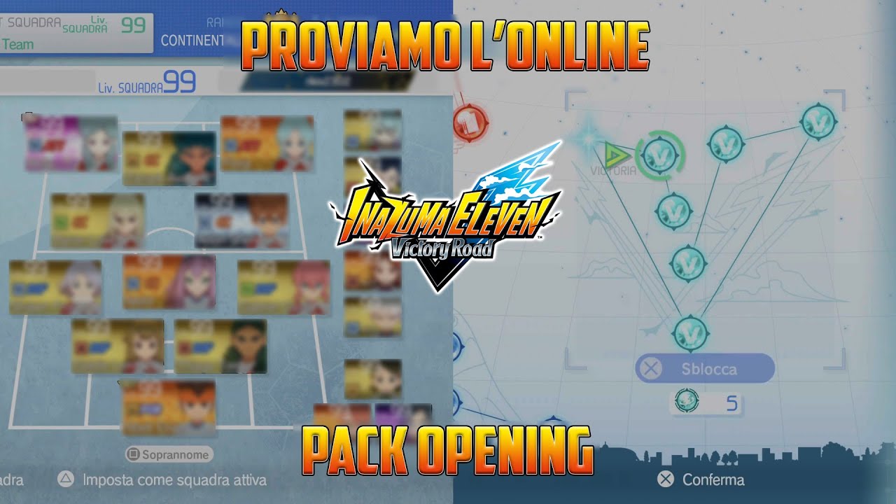 PREGI E DIFETTI DEL GIOCO! + PARTITA ONLINE E PACK OPENING SU INAZUMA ELEVEN VICTORY ROAD
