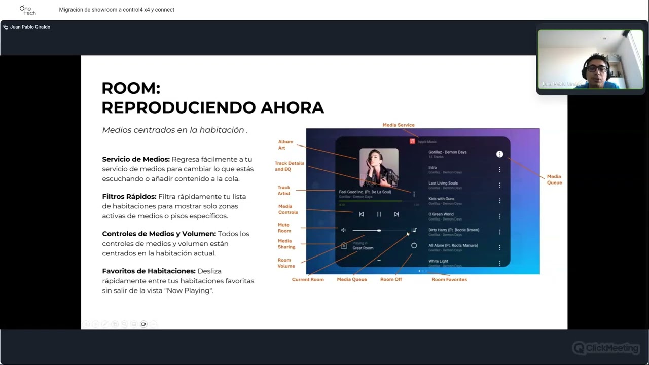 Migración de showroom a control4 x4 y connect