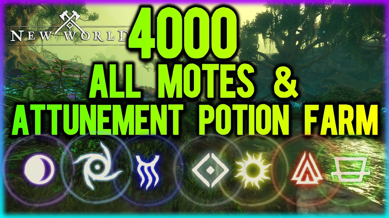 New World: Insane One Spot All Motes & Attunement Potion Farm