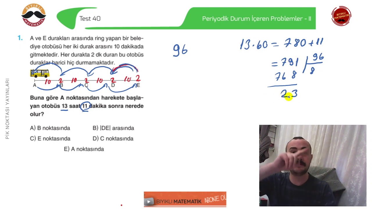 Periyodik Durum İçeren Problemler II (test 40)