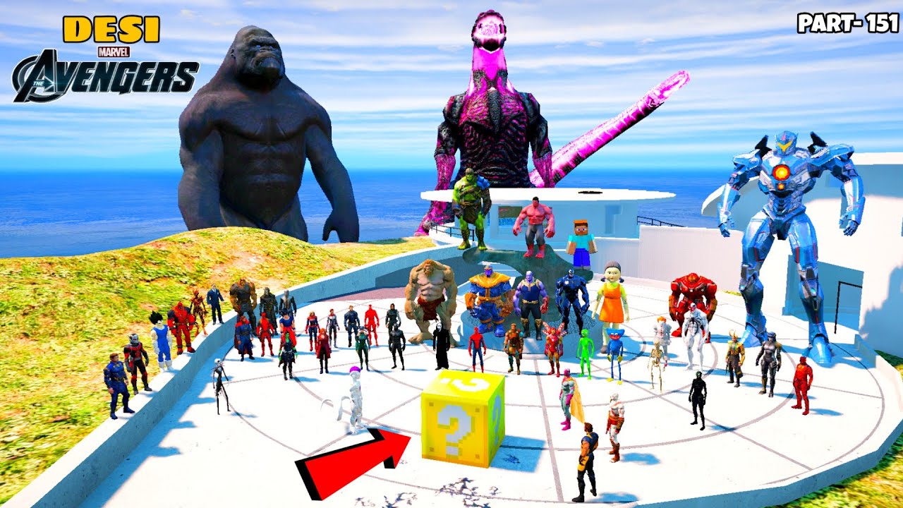 DESI Avengers and Kratos Opened Powerful Magic Lucky Block in GTA 5 | DESI Avengers (Part 151)