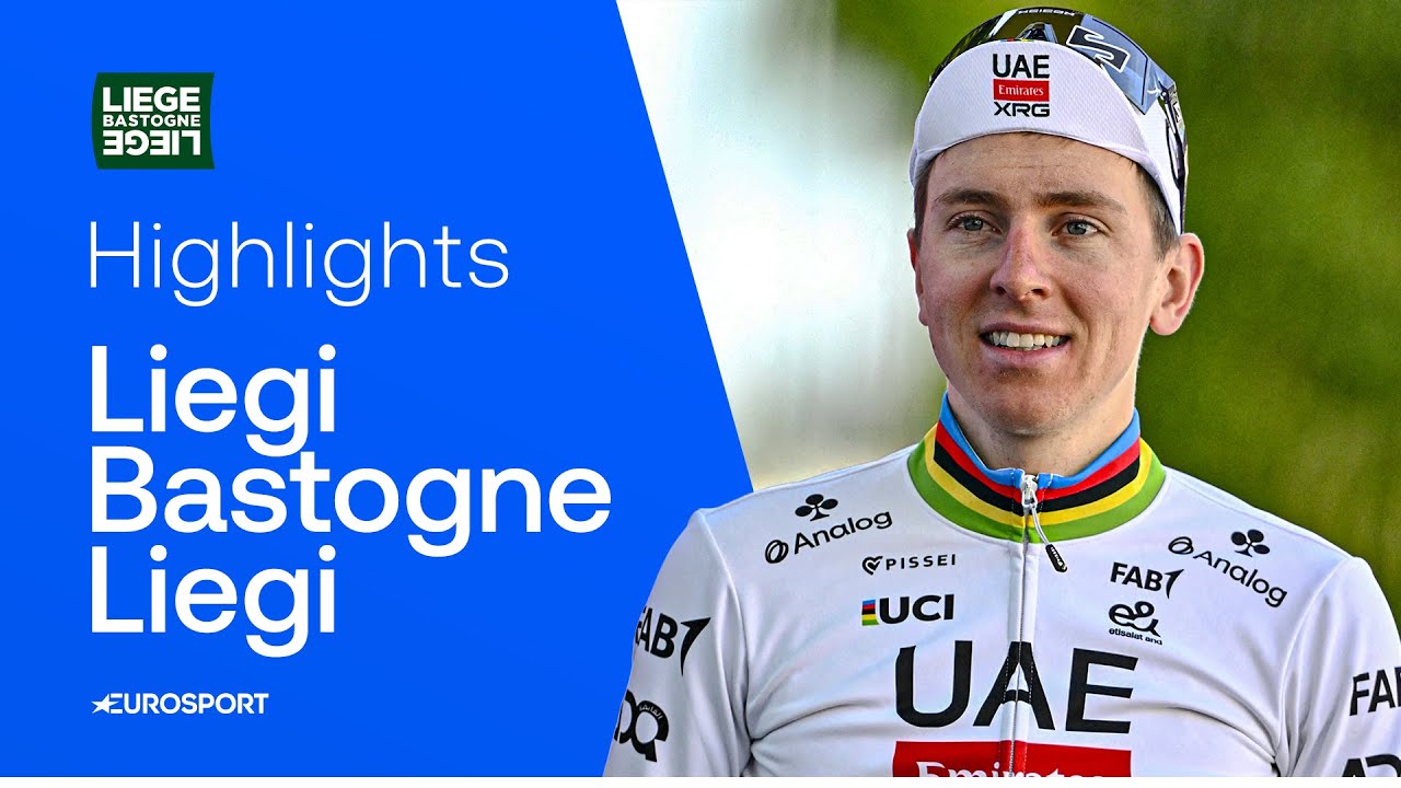 POGACAR DISTRUGGE gli avversari, CICCONE secondo davanti a Healy | LIEGI BASTOGNE LIEGI | HIGHLIGHTS