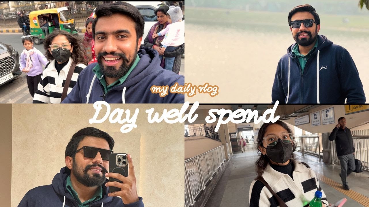 Face Reveal 😎|| A Day well spend in Delhi❤️ || #vlog #delhi #delhistreetfood 