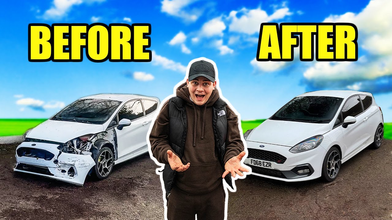 REBUILDING A CRASHED MK8 FIESTA ST IN 18 MINUTES!