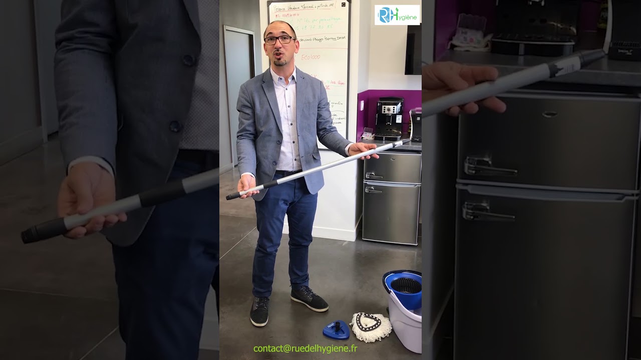 Démonstration d'utilisation du seau essoreur à pédale Vileda Ultra Spin mini
