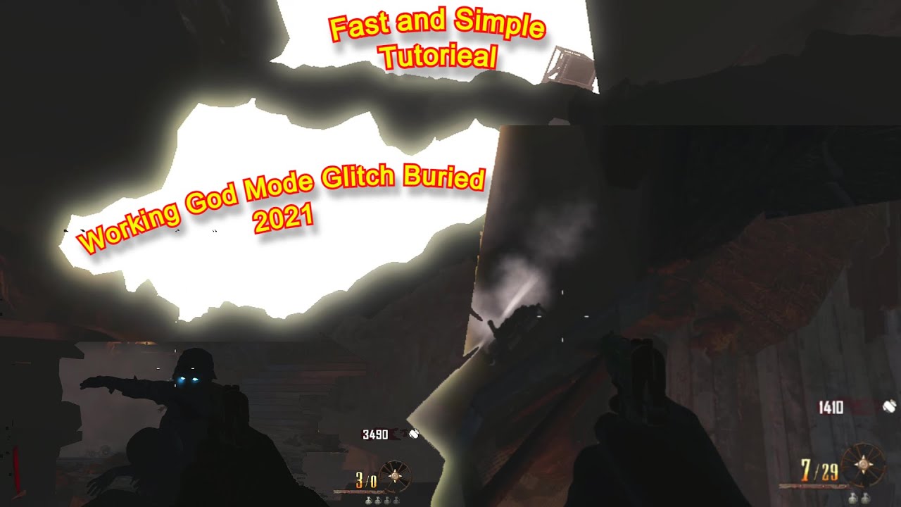 Black Ops 2 Zombies | God Mode Glitch Buried 2021 No Death Barriers