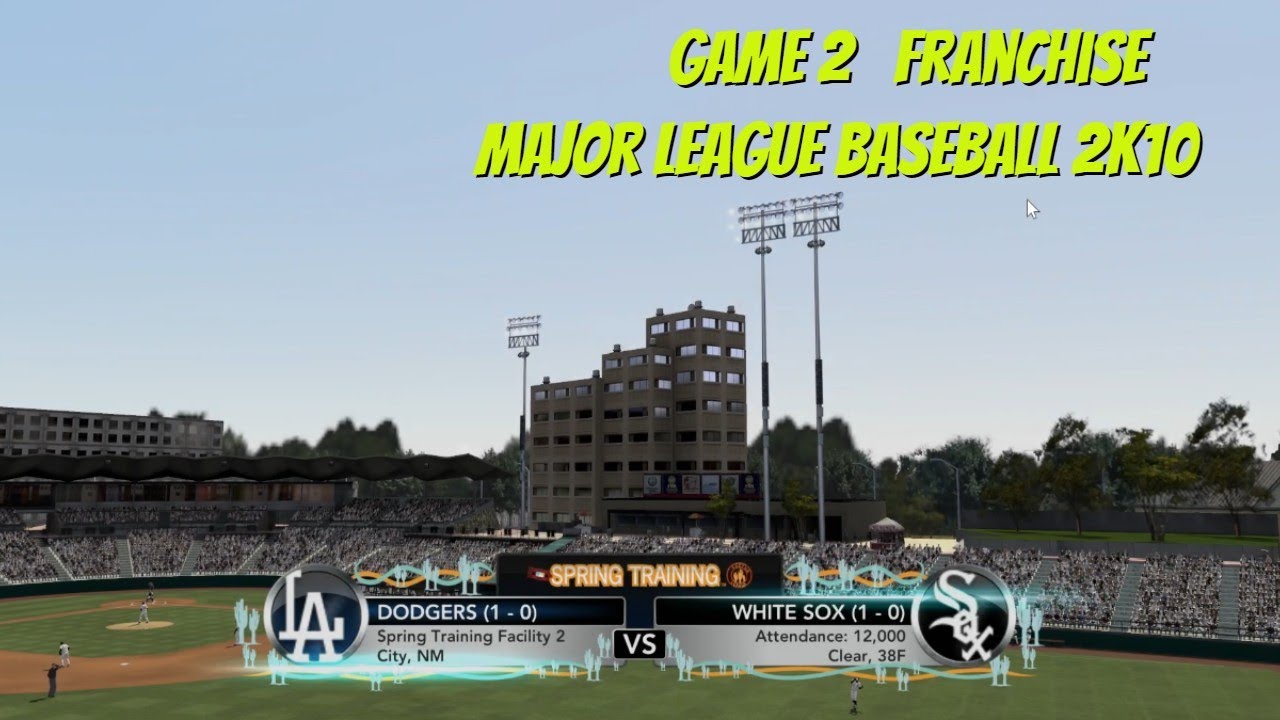 MLB 2K10 - Franchise - Game 2 Playing LA #MLB2K10 #baseball