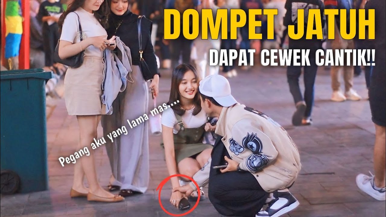 VIRAL!! DOMPET JATUH DAPET CEWEK CANTIK