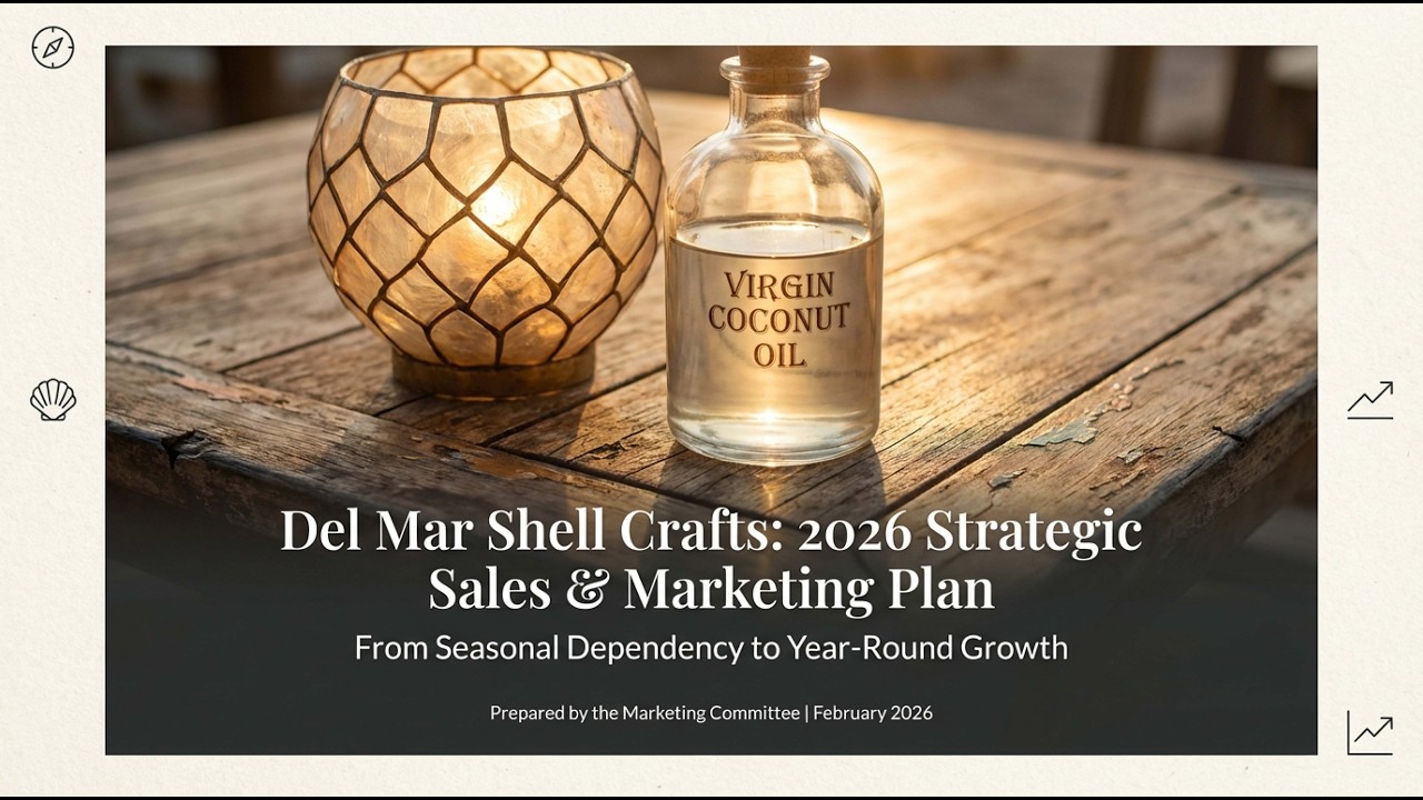 Del Mar Shell Crafts: 2026 Strategic Sales & Marketing Plan