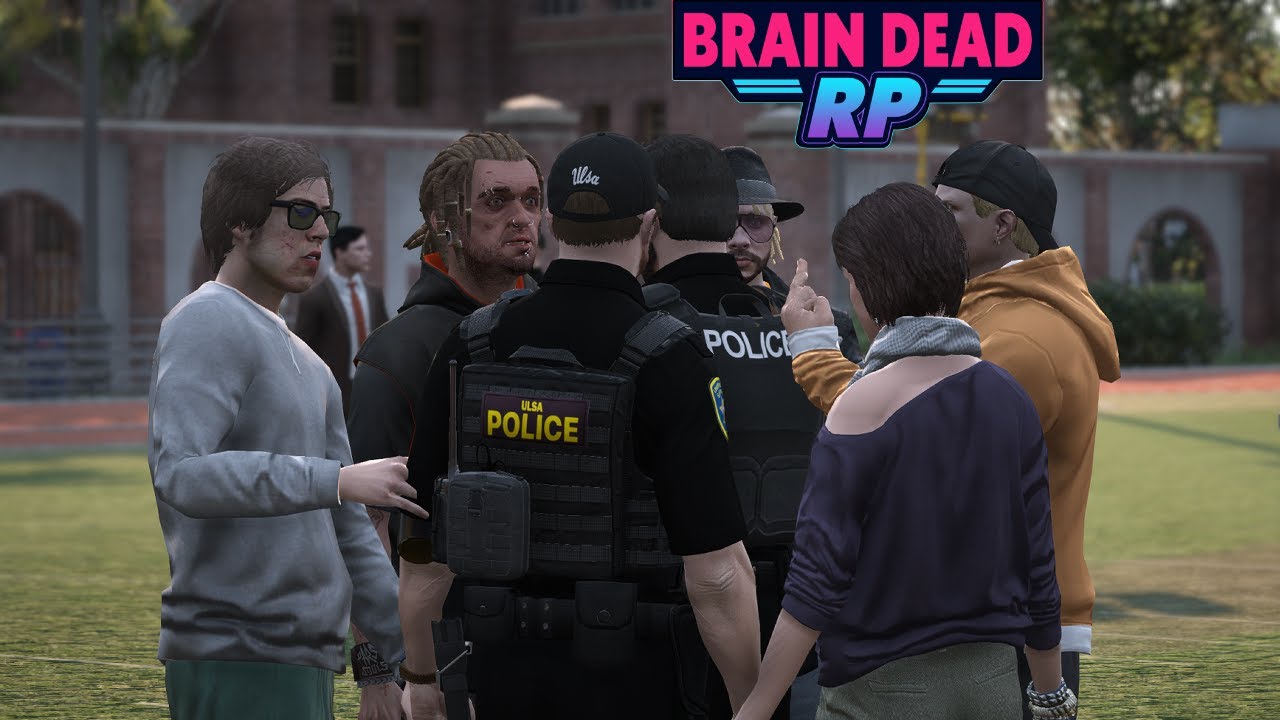 Football Tackling Cops At Our Party in GTA 5 RP