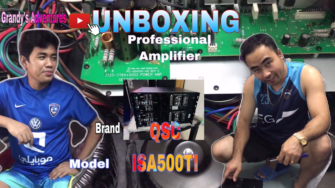 UNBOXING QSC ISA500TI professional power amplifier