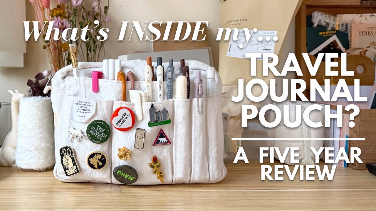 journaling travel organizer • what's inside my DELFONICS utility pouch