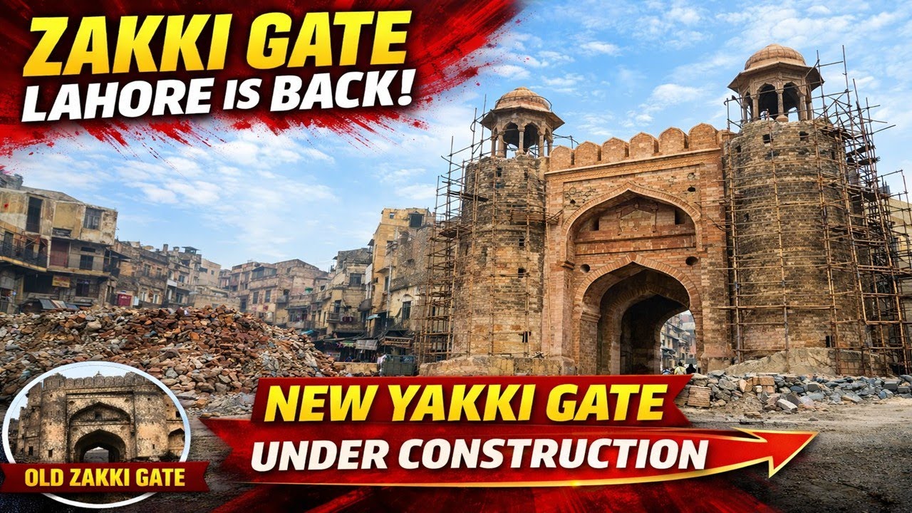 Historic Zakki Gate Lahore Rebuilt | Latest Update on Lahore Gates