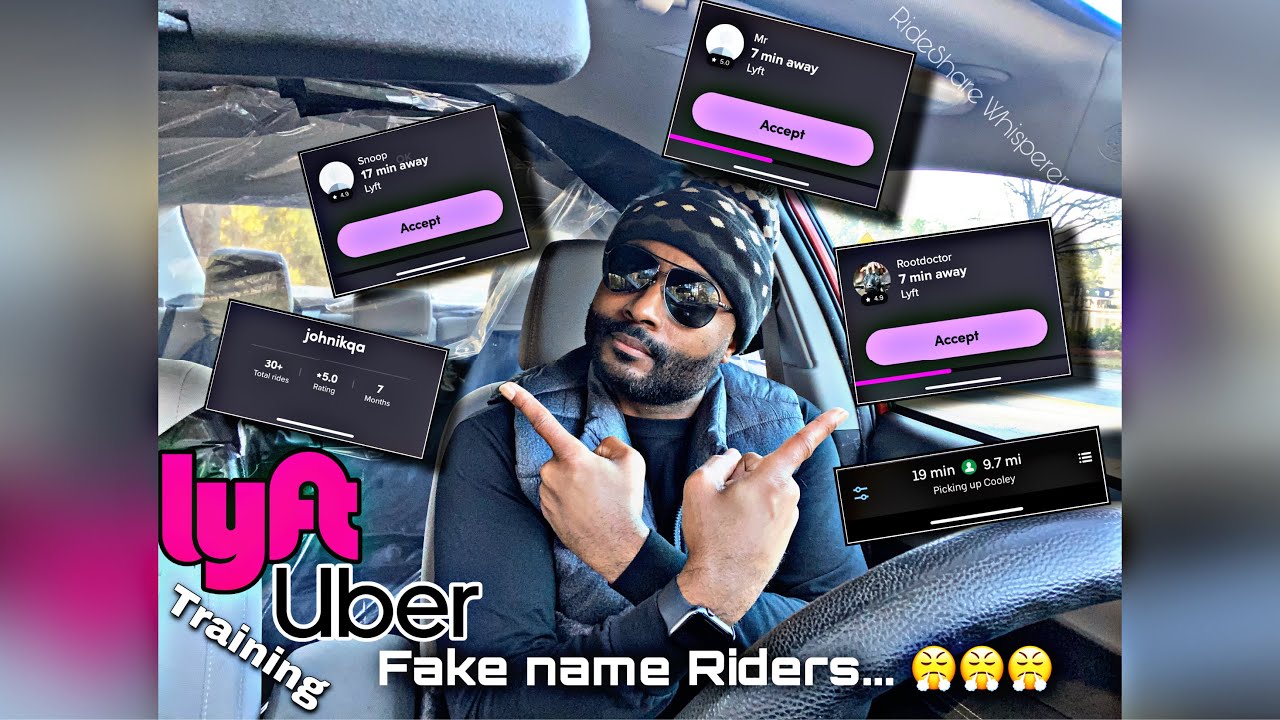 Uber Driver Training | Fake Rider Names Still on Uber and Lyft in 2021? Really | Lyft Driver Train